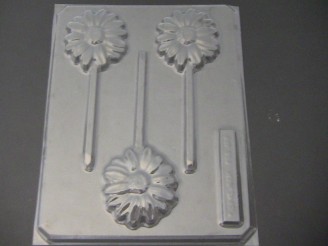 515 Daisy Chocolate or Hard Candy Lollipop Mold